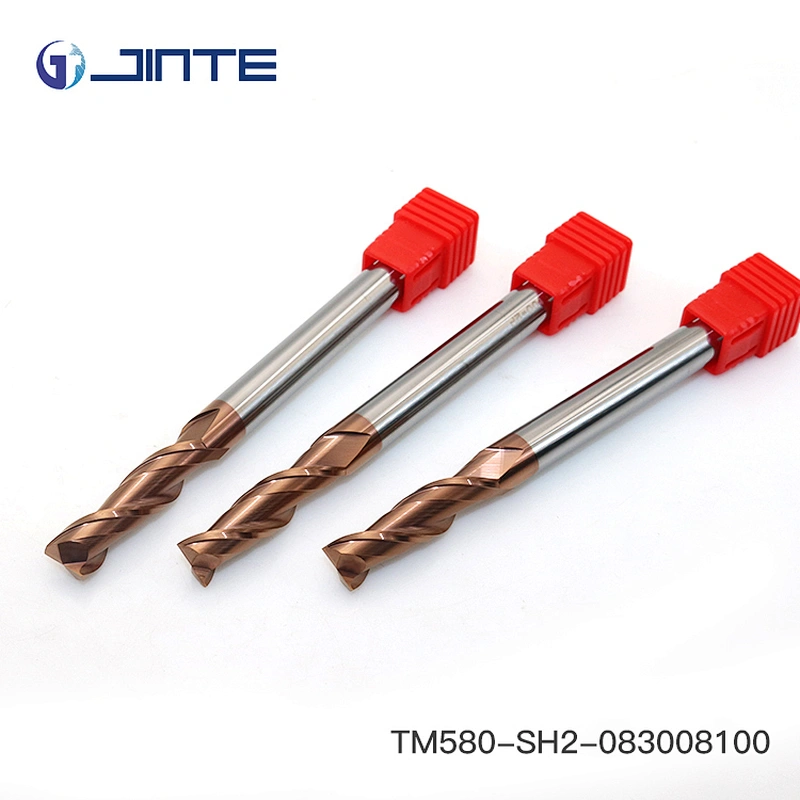 HRC58 tungsten carbide 4 flute cnc end mill for cast iron steel machining