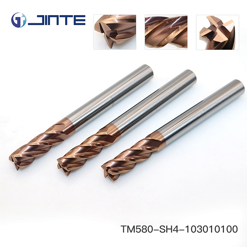 D10x100mm  4 Flute Solid Carbide Extra long shank Flat End Mills Cutter Tools
