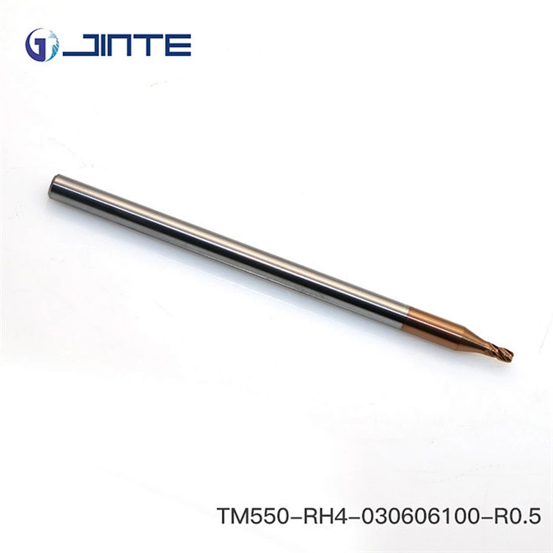 1mm long shank Tungsten Carbide ball End Mill HRC55