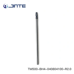 HRC50 Solid Carbide Long Neck R2.0 Ball Nose End Mills Cutter with 4F