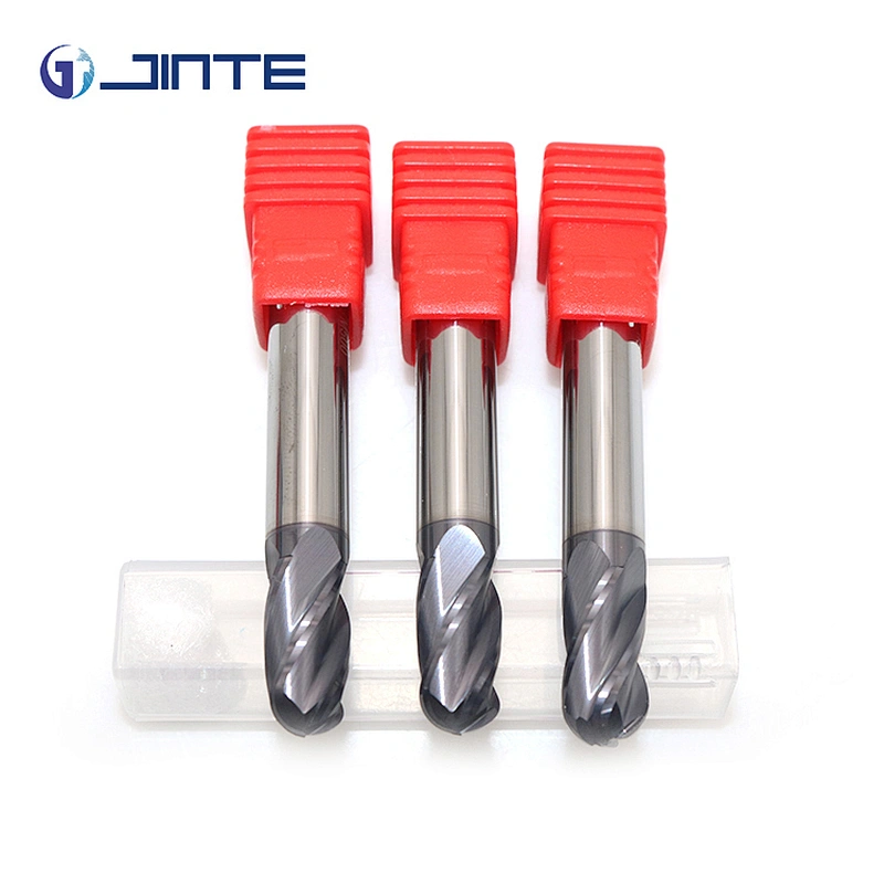 HRC45 HRC50 Good Price Ball Nose endmills de carburo 4 Flute Safety Milling Cutters for Steel