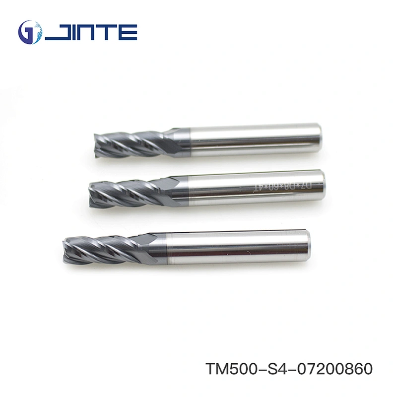 Zhuzhou HRC50 CNC Milling Cutter Solid Carbide End Mill Cutting Tools for Steel D8x60
