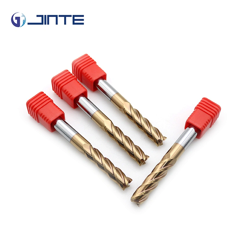 High Precision 10*100 Long Length Carbide Finish 4F Flat End Mills for stainless steel