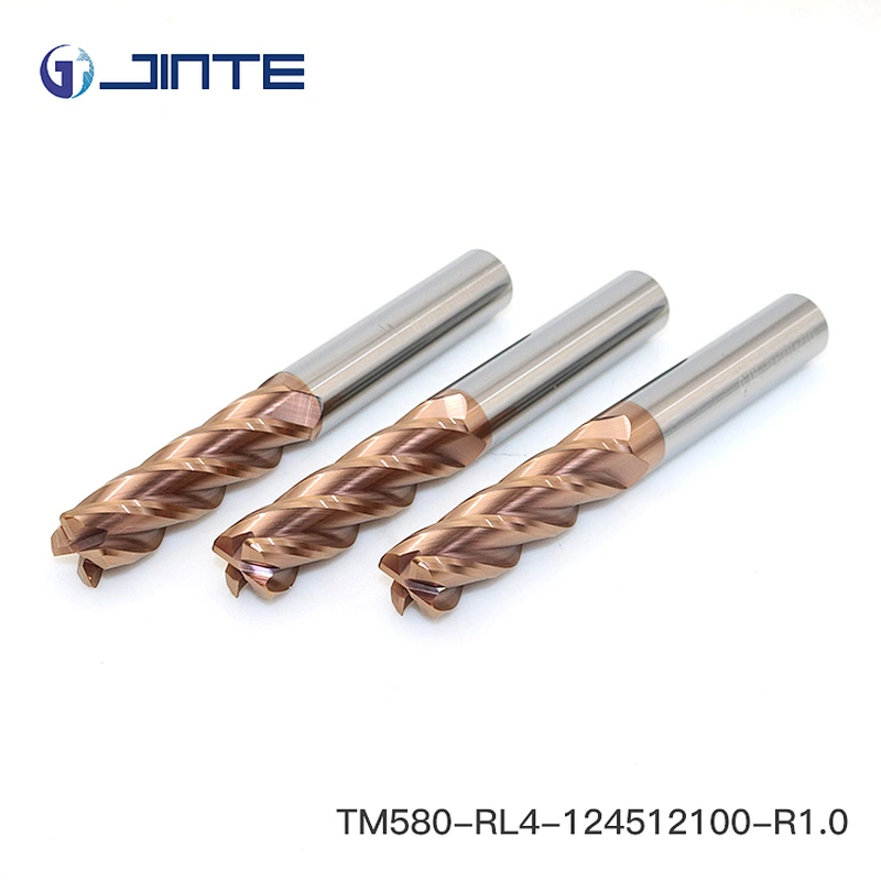 R1.0*12mm end mills 4 flute square HRC58
