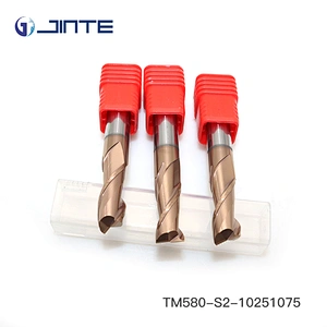 4F Solid Carbide Endmills 10mm diameter  HRC55 CNC Cutter for Low Alloy Steel Processing