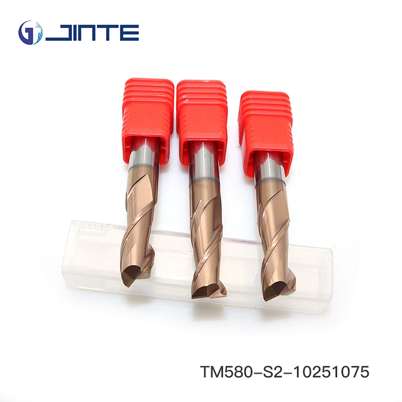 4F Solid Carbide Endmills 10mm diameter  HRC55 CNC Cutter for Low Alloy Steel Processing