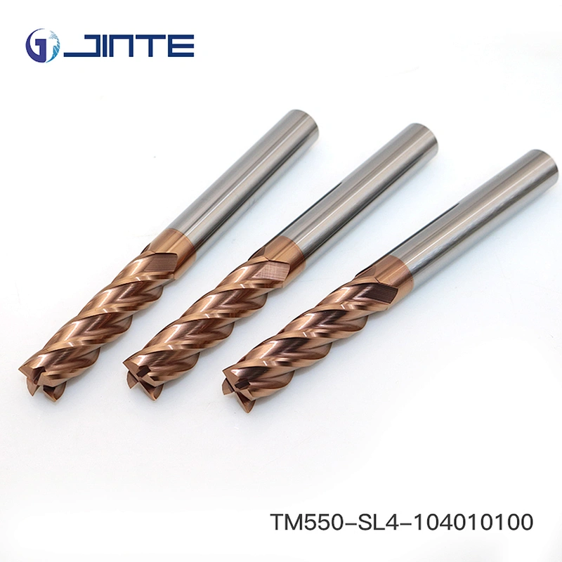 Long Flute HRC55 Solid End Mills Cutters Dia10 X 100