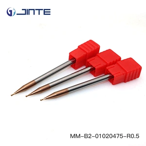 Superior surface finishing Two Flutes Ball Nose Carbide End Mill for CNC Milling Machine