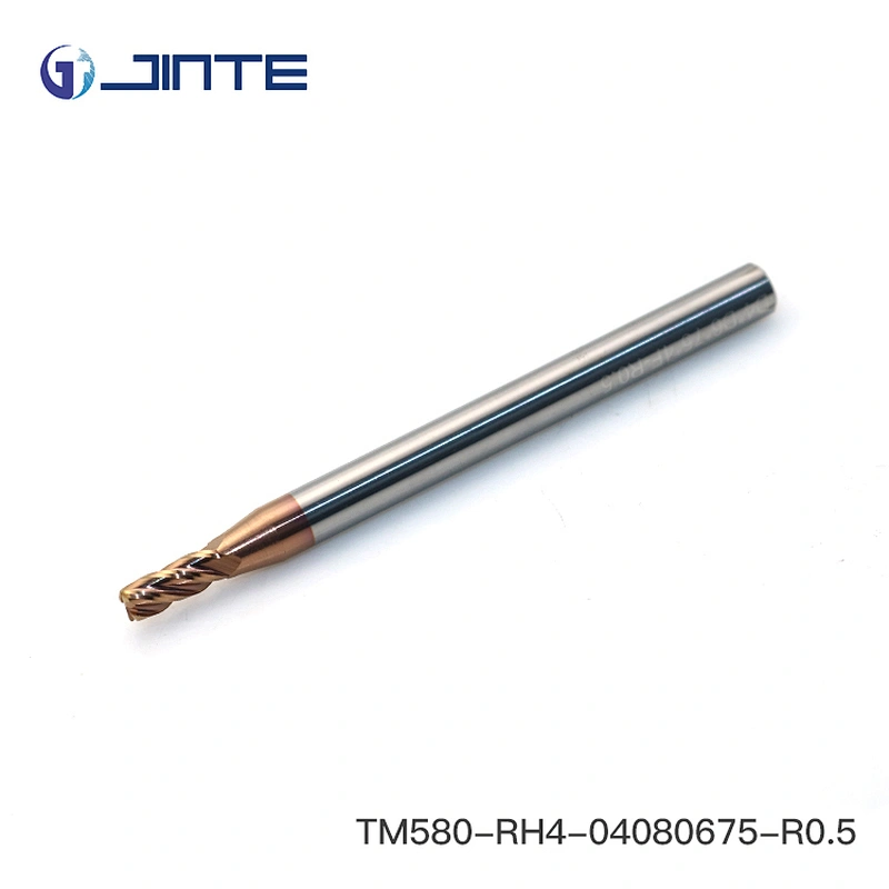 Dia4X75 Long Shank 4 Flute Ball Nose End Mills For Steel Material