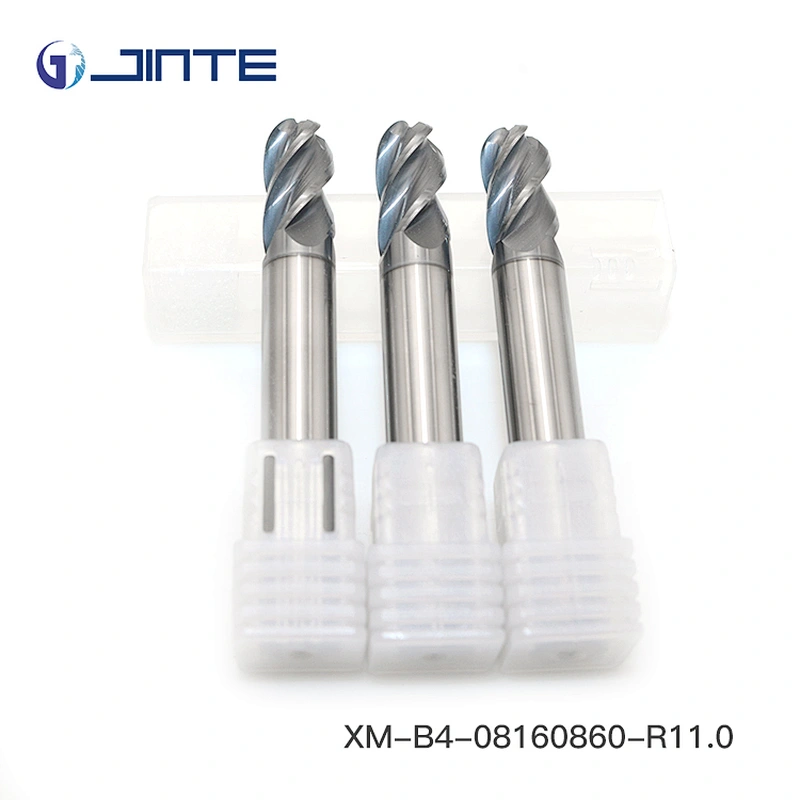 Jinte XM series 4 ball nose blade flute end mills/milling cutter/carbide end mill