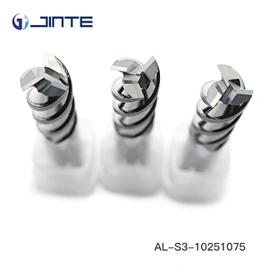 jintge lath tool standard length 3 flutes solid carbide square aluminum alloy processing end mills
