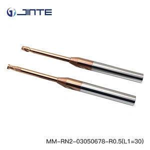 R0.5mm  2 flute corner radius solid carbide micro end mill