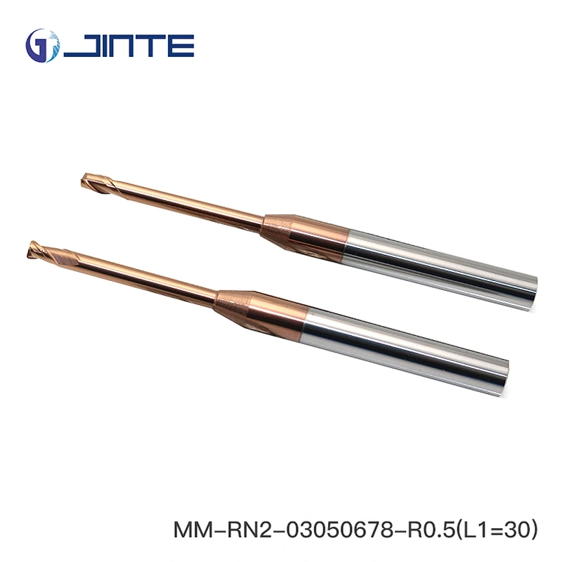 R0.5mm  2 flute corner radius solid carbide micro end mill