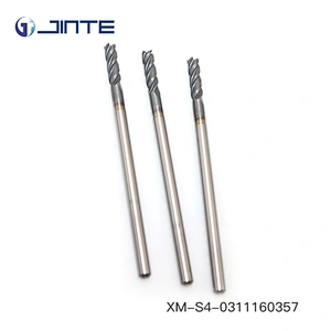 XM-S4-0311160357 Solid Carbide Long Shank 4 Flute Flat End Mill  For Metal Milling Cutter
