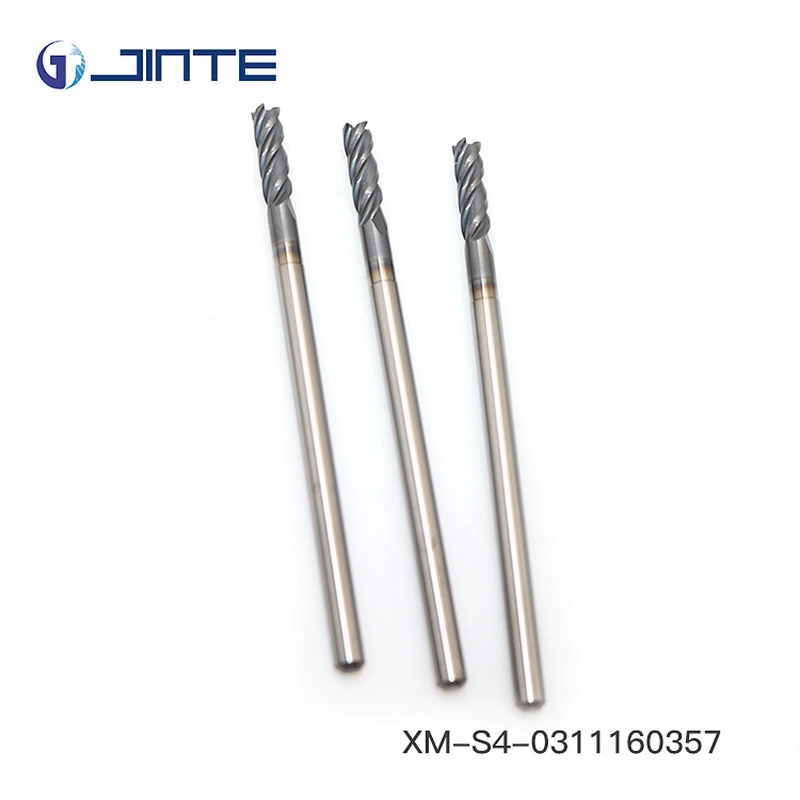 XM-S4-0311160357 Solid Carbide Long Shank 4 Flute Flat End Mill  For Metal Milling Cutter