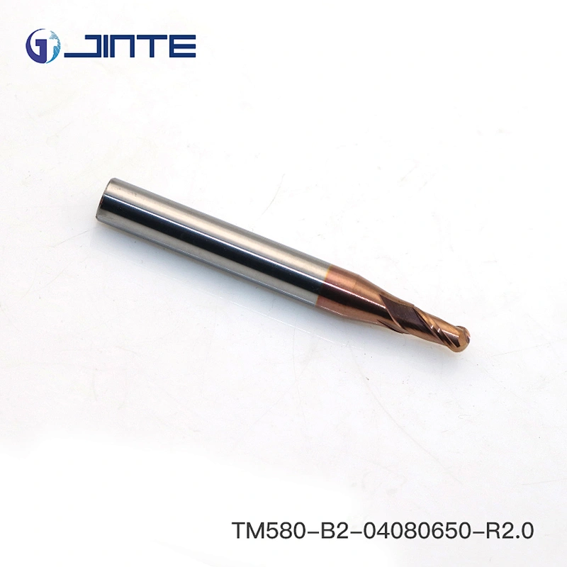 Radius 4mm Ball Nose End Mill Carbide 2 Flute HRC58 Length 50mm CNC Milling Bits
