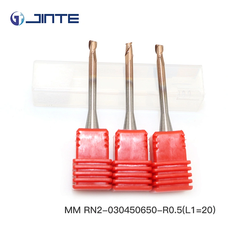 JINTE MM series R0.5mm  2 flute corner radius solid carbide micro end mill