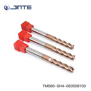 High quality HRC55 8*100mm 4F Square Carbide End Mill Extra Long Length for Steels