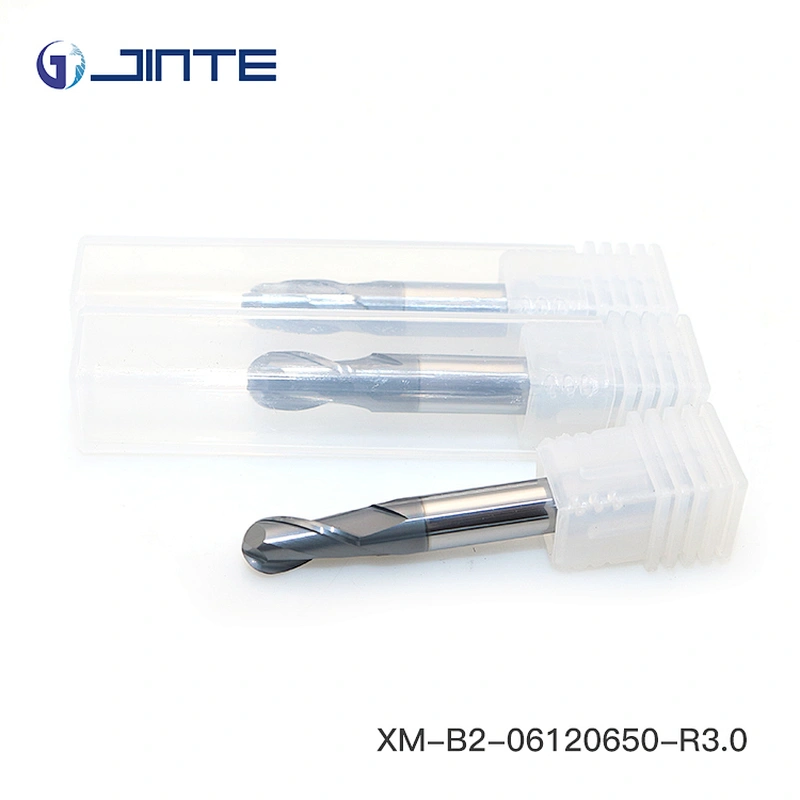 HRC45 Spherical Solid Carbide 2 Flutes Ball Nose End Mill CNC Milling Cutters Tools