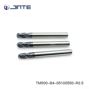 High Precision 4 flute solid carbide ballnose end mill cutting tools manufacturers
