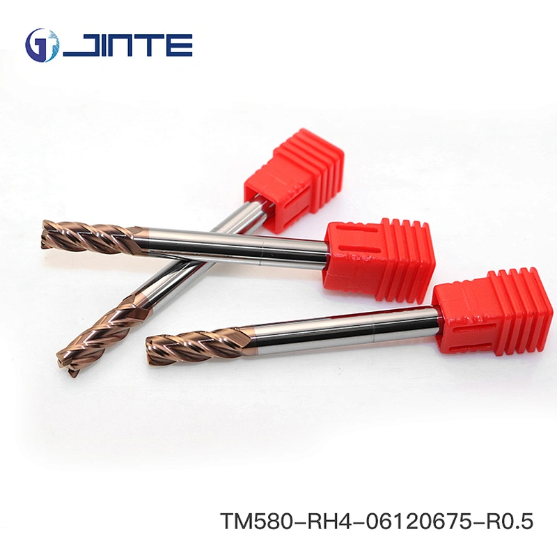 Jinte Dia 10*75 End Mills Carbide 4 Flute Corner radius End Mill
