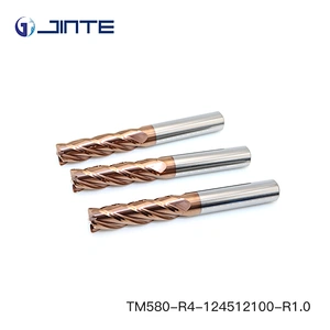 soild carbide extra long corner radius endmill 4 flutes 12*100mm CNC cutter tool for steel