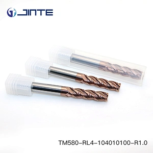 4 flute long blade customized size  corner radius end mill for steel machining