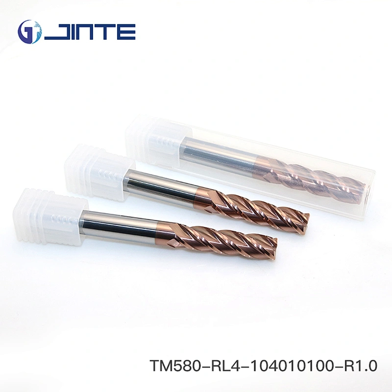 4 flute long blade customized size  corner radius end mill for steel machining