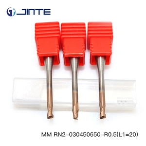 JINTE MM series R0.5mm  2 flute corner radius solid carbide micro end mill