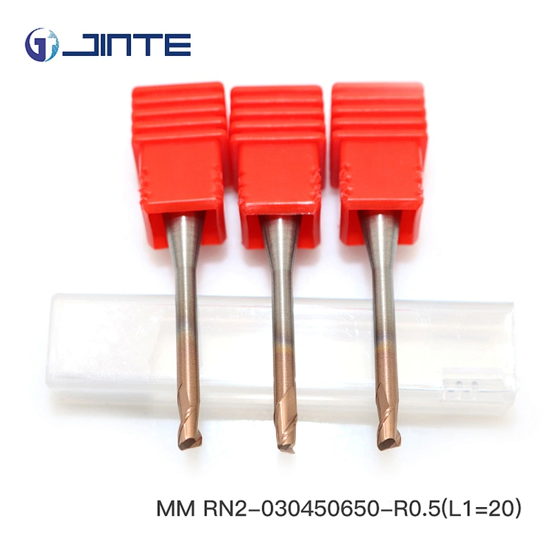 JINTE MM series R0.5mm  2 flute corner radius solid carbide micro end mill