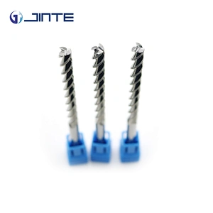 HRC 45 CNC Aluminium Cutting Tools Carbide 3 Flute Flat Long Flute Endmill Bit