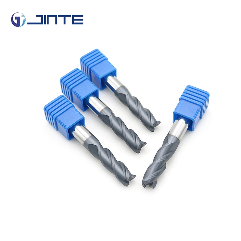 HRC55 Tungsten Carbide Cutting Tool 3 Flute Flat End Mill Cutter Tools for Sales
