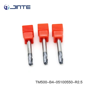 High Precision 4 flute solid carbide ballnose end mill cutting tools manufacturers