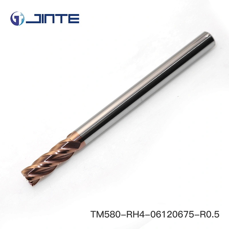 Jinte Dia 10*75 End Mills Carbide 4 Flute Corner radius End Mill