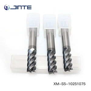 high hardness 5 blade flat head  flute end mills HRC65-68