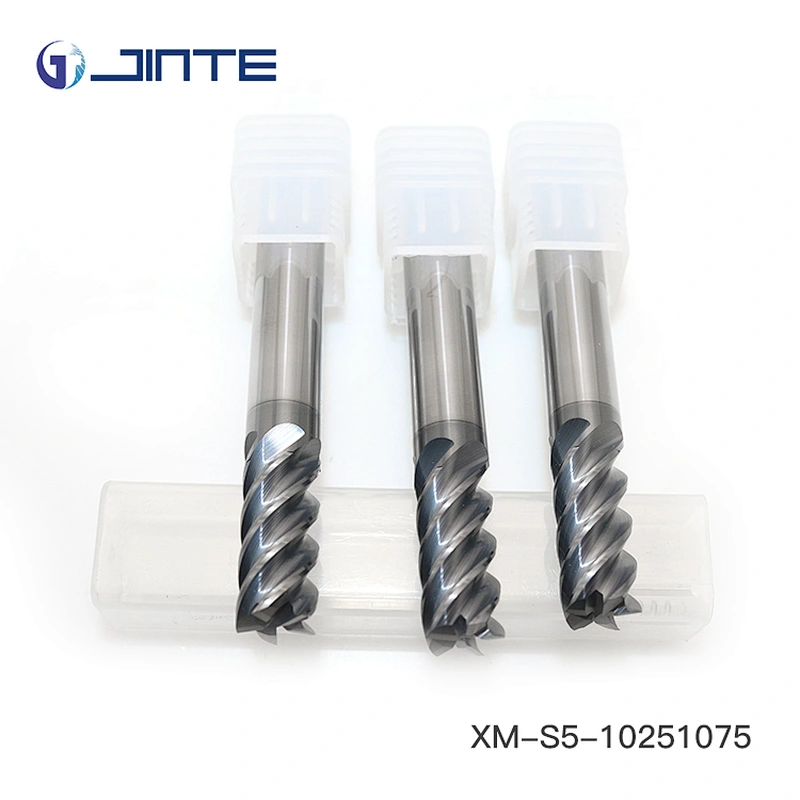 high hardness 5 blade flat head  flute end mills HRC65-68