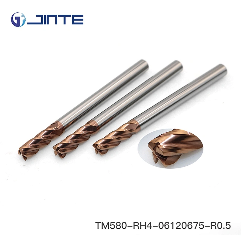 Jinte Dia 10*75 End Mills Carbide 4 Flute Corner radius End Mill