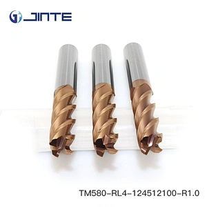 R1.0*12mm end mills 4 flute square HRC58