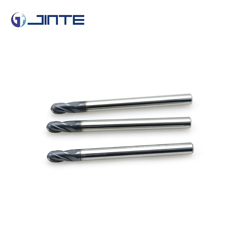 CNC Router Bits HRC45 Degree 4mm Ballnose EndMill 4 Flutes Milling Tool for Steel
