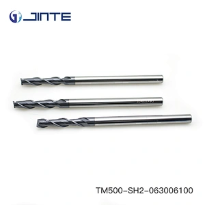 High Precision CNC Machine Cutting Tools 2 Flute Spiral Endmill for Steel Cast Iron