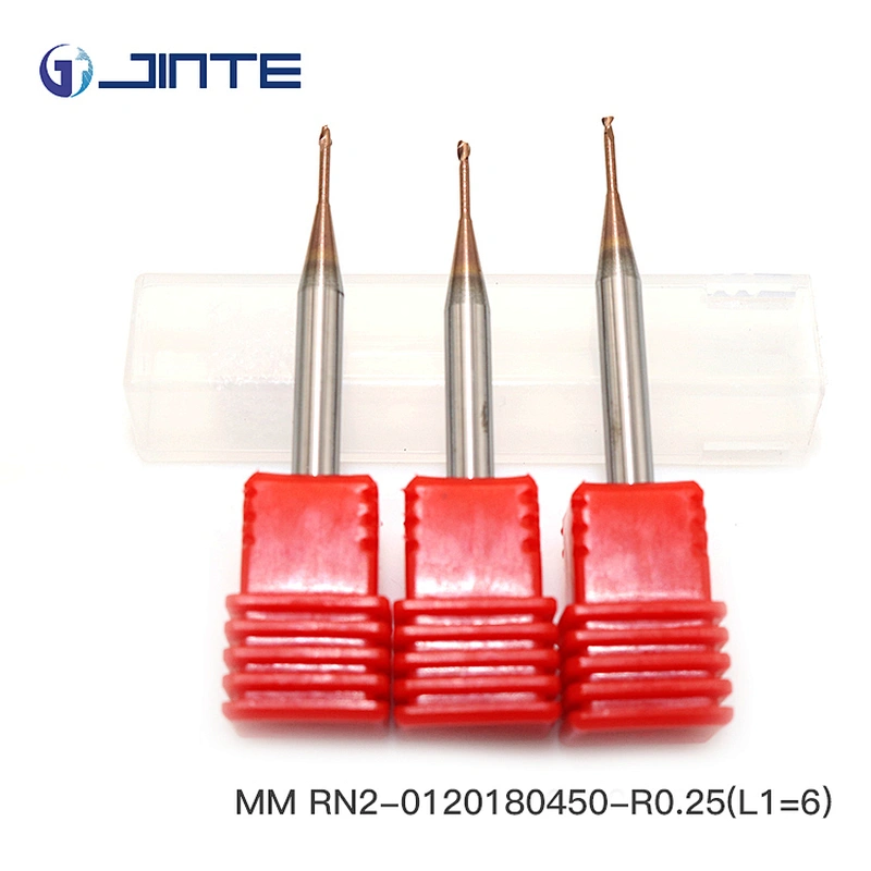 jinte MM series Superior surface finishing Two Flutes Ball Nose Carbide End Mill for CNC Milling Machine