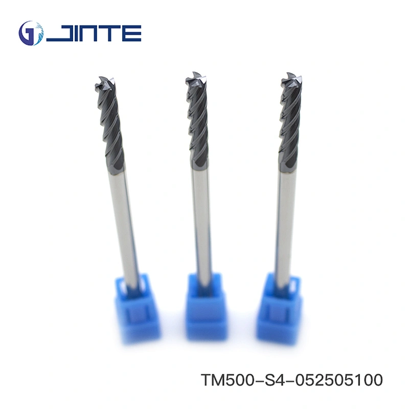 Jinte CNC Tungsten Solid Carbide 4 Flute Flat Extra Long End Mill Cutting Tools