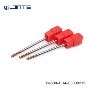 4 Flute Milling Cutter Long Shank Carbide Square End Mill CNC Cutting Tool with Bronze Coated