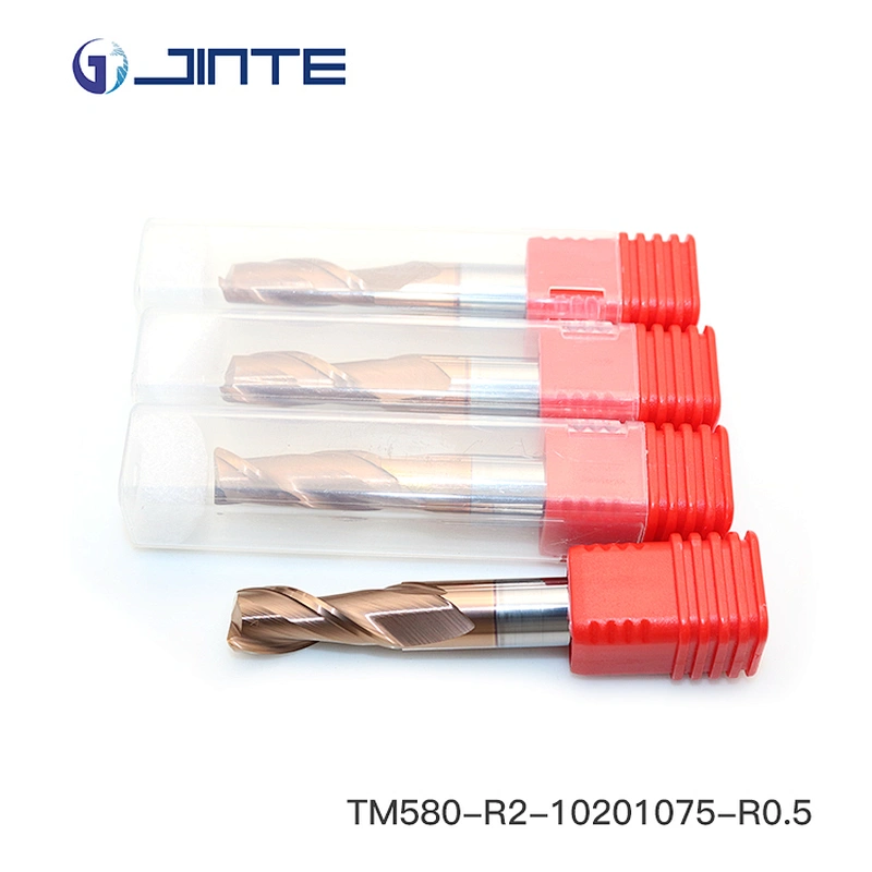 factory price R0.5 tungsten solid carbide corner radius 10mm end mill 2 flute