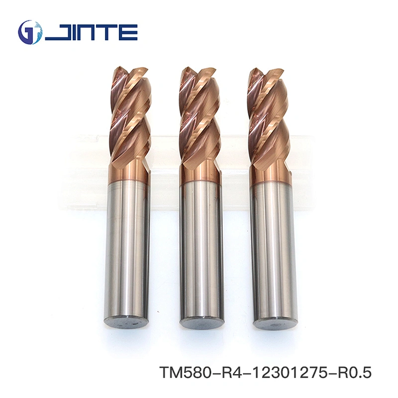 4 Flutes HRC58 Carbide corner radius End Mills Cutters Dia12X75