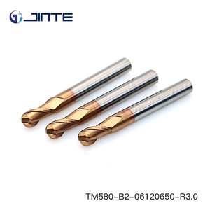 HRC58 Ball nose Carbide End Mills for Steels Dia 6X50