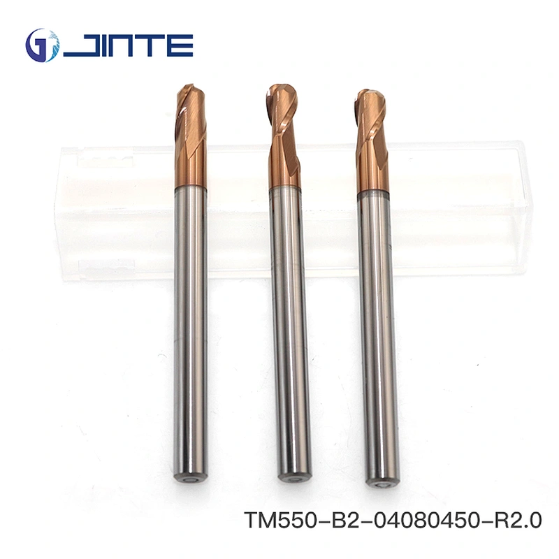 CNC end mill and 2 flutes Ball nose Solid carbide end mills D4X50mm