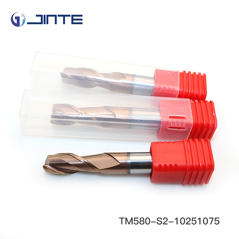 4F Solid Carbide Endmills 10mm diameter  HRC55 CNC Cutter for Low Alloy Steel Processing