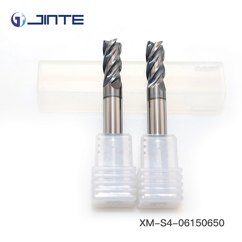 6*50mm 4 flute HRC68 endmill for hard steel machining
