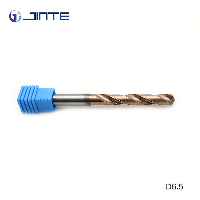 High Quality Customized Tungsten Carbide Twist Drill Bit with Straight Shank Diameter 6.5mm